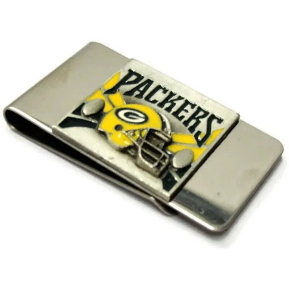 Green Bay Packers Money Clip Stainless Steel Credit Card Cash Heavy